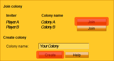 Create & Join Colony